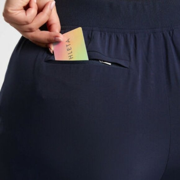 NWT Athleta Brooklyn Ankle Pants Navy Blue Women's Plus Size 26 H11522 - Picture 7 of 14